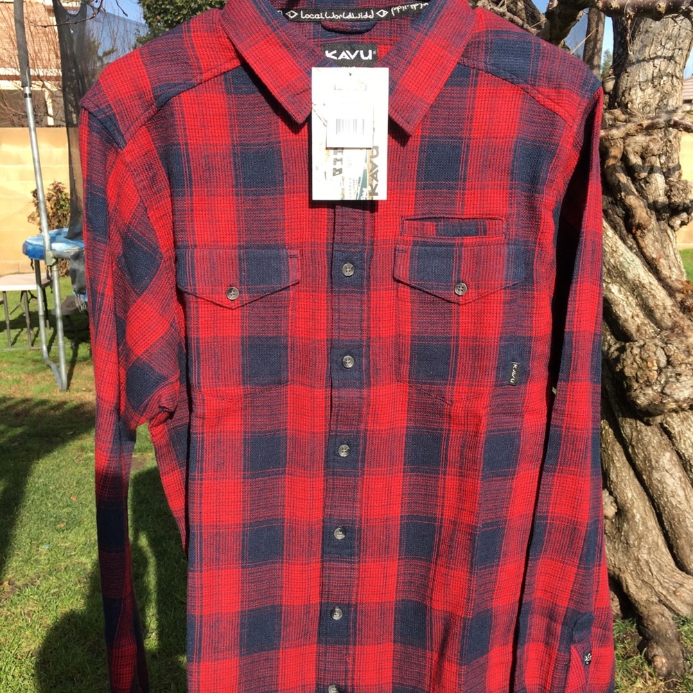 NWT Men’s KAVU Lorenzo Flannel Shirt Plaid